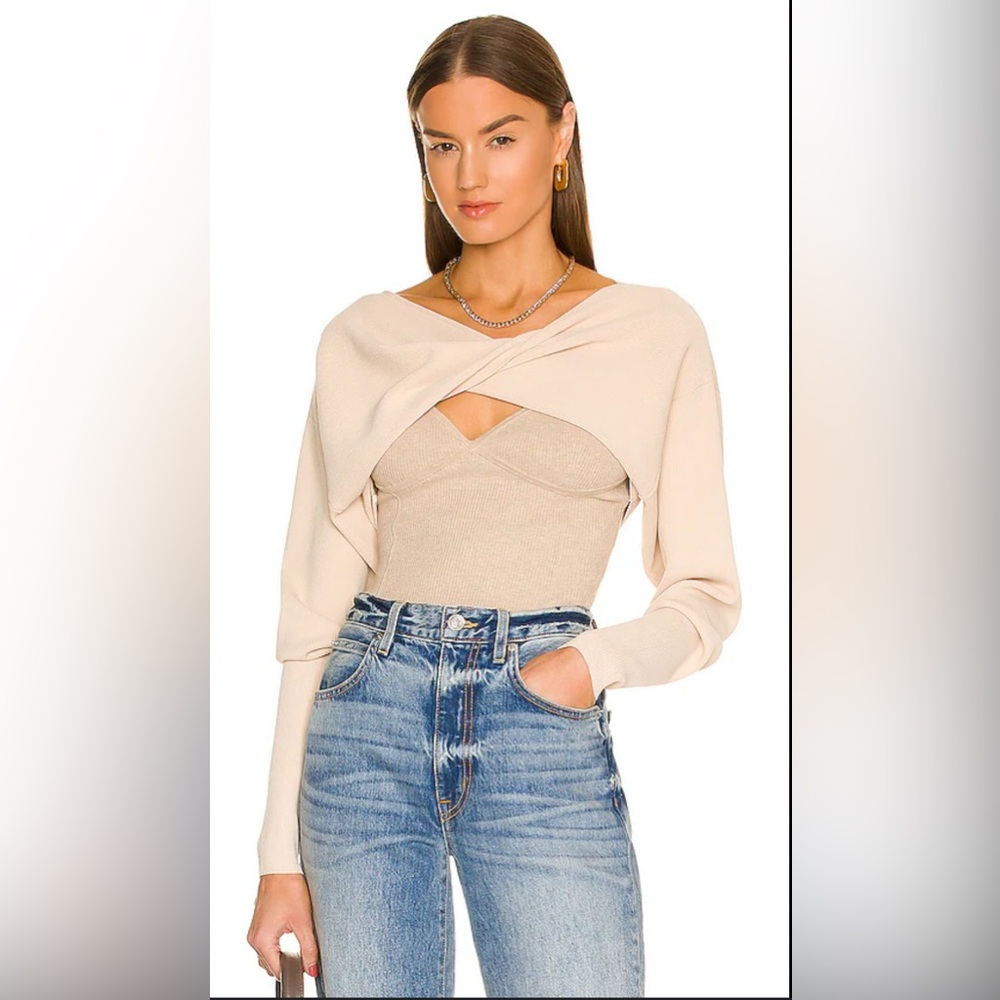EUC A.L.C. Greer Bolero Twist Top in Glace